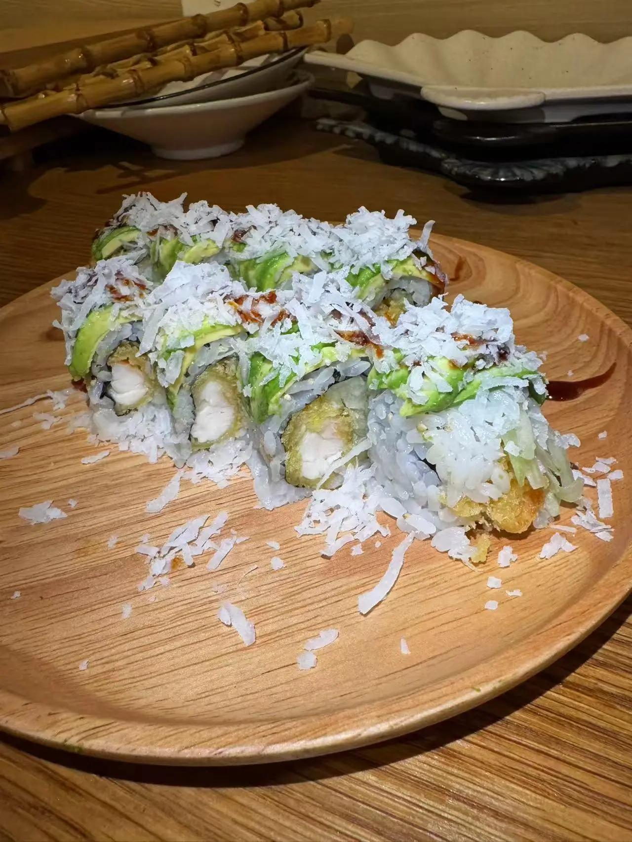 Coconut Crab Roll at Masuta Sushi Japanese Restaurant in Jonesboro.